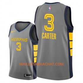 Maillot NBA Memphis Grizzlies Jevon Carter 3 2018-19 Nike City Edition Gris Swingman - Homme